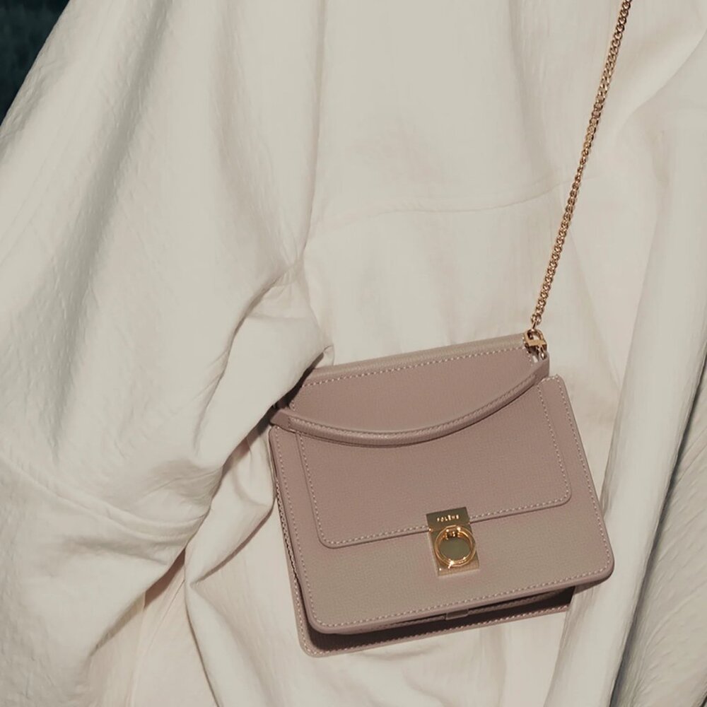 Polène Numéro Sept Mini Edition Textured Taupe